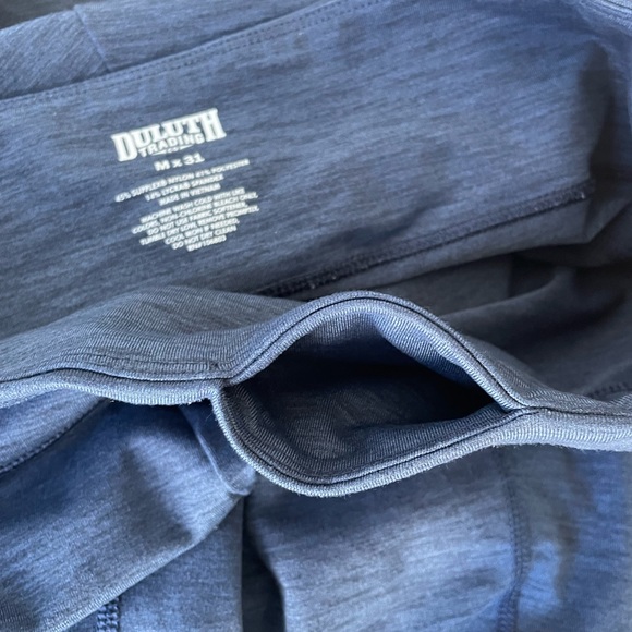 Duluth Trading Blue High Rise Boot Cut Yoga Pants Women's M x 31 - Picture 4 of 5